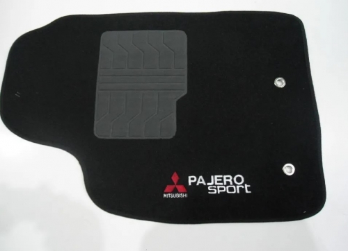 Tapete Cabine Pajero Sport Carpete (5 Peças) Preto