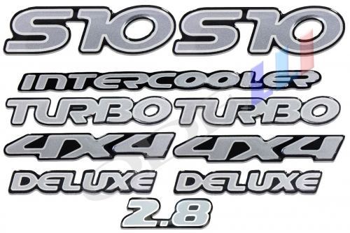 Kit Emblema S10 Intercooler Turbo 4x4 2.8 Resinado 10 Peças