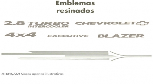 Faixa Original Blazer 07/08 Executive