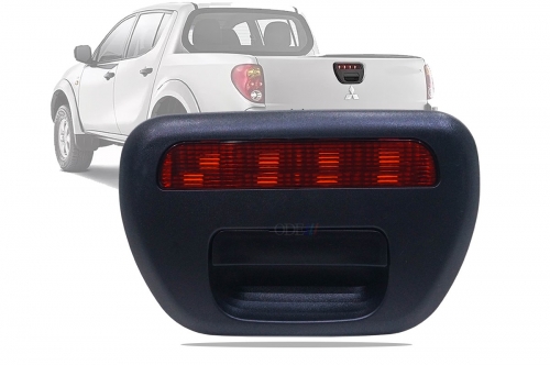 Maçaneta Tampa Tras Triton 08/... Preta (Completa C/ Brake Light)