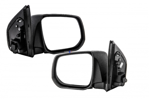 Kit Retrovisor S10 13/... Fixo Preto  Metagal 2 Peças
