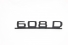 Emblema Mb '608 D' Original (Metal) Preto