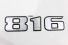 Emblema '816' Cargo 14/... (Modelo Novo)