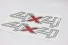 Emblema '4x4' Ranger 13/... Cinza (Par)