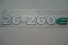 Emblema '26-260 E' Frente Vw