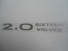 Emblema '2.0 Sexteen Valves'Da Pajero Tr4 2.0 16v (Capô) Prata