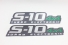 Emblema 'S10 Turbo Electronic 4x4' 2011 Rodeio (2º Linha) Porta/ Verde