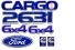 Kit Emblema Cargo 2631 Cummins  Resinado 7 Peças