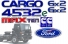 Kit Emblema Cargo 4532e 6x2 Max Ton Cummins Resinado  8 Peças