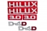 Kit Emblema Hilux 2005 / 2015 6 Peças