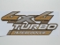 Emblema '4x4 Turbo Intercooler' Hilux 14/15