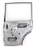 Porta Traseira Ld Pajero Tr4 10/15 Usado (088)