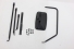 Espelho  F-350 e F-4000 99/...  Completo (C/ Suporte) Le