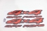 Emblema '4x4 Off Road' Frontier 03/07 Vermelho/Cinza