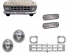 Kit Grade Radiador Par Farol e Piscas D10 C10 Veraneio /84