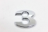 Emblema '3' Vw 15/... Cromado