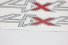 Emblema '4x4' Ranger 13/... Cinza (Par)