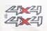 Emblema '4x4' Ranger 13/... Grafite