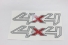Emblema '4x4' Ranger 13/... Cinza (Par)