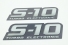 Emblema 'S10 Turbo Electronic' 2009 (2ª Linha)