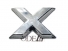 Emblema 'X' Vw 15/... Cromado