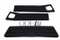 Moldura Para-choque  Tras (Pisante) S10 95/00 (Kit 3 Peças)