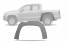 Alargador Paralama Amarok 10/... (Fibra) Traseiro Ld