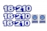 Kit Emblema Vw 16-210 Resinado Resinado 89/91 (5 Peças)