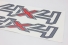 Emblema '4x4' Ranger 17/19 Grafite/Preto
