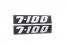 Emblema Vw '7-100' Antigo Resinado 94/99
