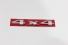 Emblema "4x4" Renegade 15/... Compass 17/... Cromado