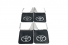 Badana Hilux C/ Logo Toyota Material Pesado 4 Peças Inox
