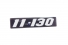 Emblema Vw '11-130' Retangular Resinado