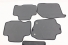 Tapete Cabine Rav4 13/... (5 Peças) Preto (Pvc)