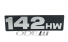 Emblema Frontal 142 Hw Scania (Letreiro)