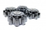 Kit Calota Centro Roda F-250 F-350 Cromada (8 Peças) 4x2
