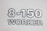Emblema '8-150 Worker' Lateral Vw