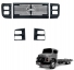 Kit Cara Preta Mb 1111/1113/1313/1513/1515/... Modelo Moderno (Plástico)