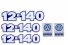 Kit Emblema Vw 12-140 Resinado 5 Peças 1992 / 1998
