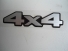 Emblema '4x4' L200 Sport Prata (S/ Resina)