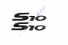 Kit Emblema S10 4x4 Colina Turbo Electronic Resinado  8 Peças