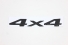 Emblema '4x4' S10 e Blazer 03/... Preto
