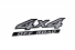 Emblema '4x4 Off Road' Frontier 08/16 Aço Escovado Par