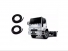 Kit Borracha Porta Ford Cargo .../11 Autotravi 2 Peças