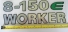 Emblema '8-150 e Worker' Lateral Vw