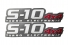 Emblema 'S10 4x4 Turbo Eletronic' 2009 (Estradão)