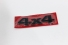 Emblema "renegade" Preto C/Fundo Vermelho Lateral