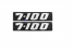 Emblema Vw '7-100' Antigo Resinado 94/99