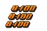 Emblema Vw '8-100' Antigo (Laranja)