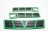Moldura Para-choque  Tras (Pisante) S10 95/00 (Kit 3 Peças)